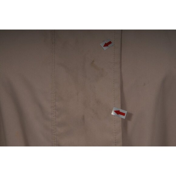 Geox Womens Rainproof Parka US 10 Beige Nylon Windproof Waterproof Ski Jacket - Picture 6 of 16